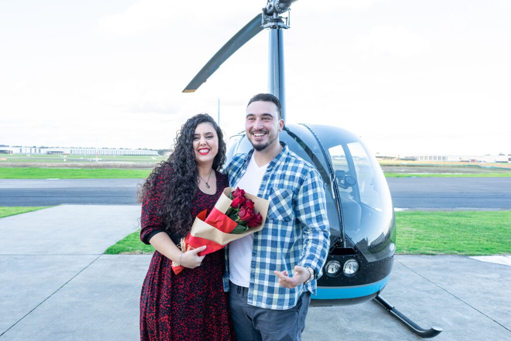 proposal Melbourne, helicopter proposal Melbourne, helicopter proposal, engagement proposal helicopter